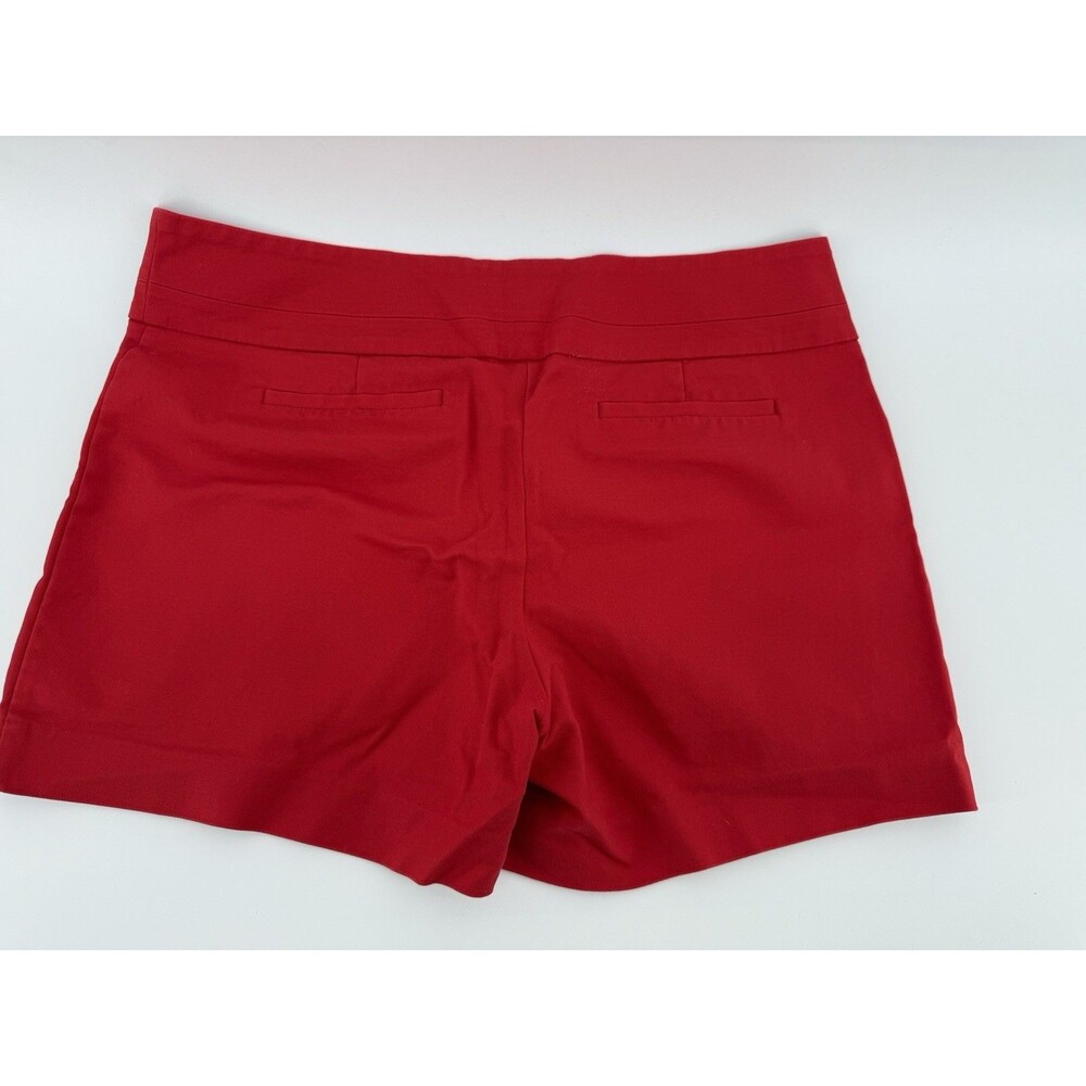 Apt 9 Red Mid Rise Straight Fit Chino Shorts Size 14